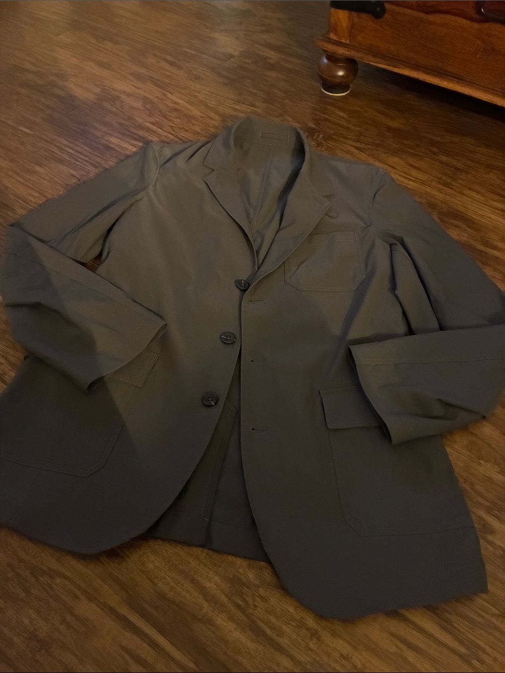 Eddie Bauer Gray Lightweight Shirt Jacket